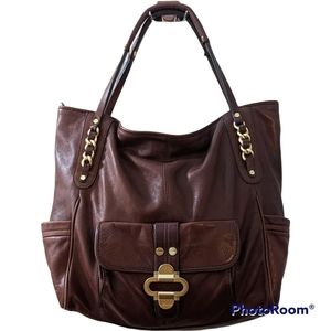 B. Makowsky Leather Handbag